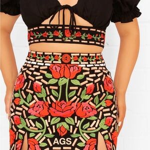 Be Proud Floral Dress with Cutout Design